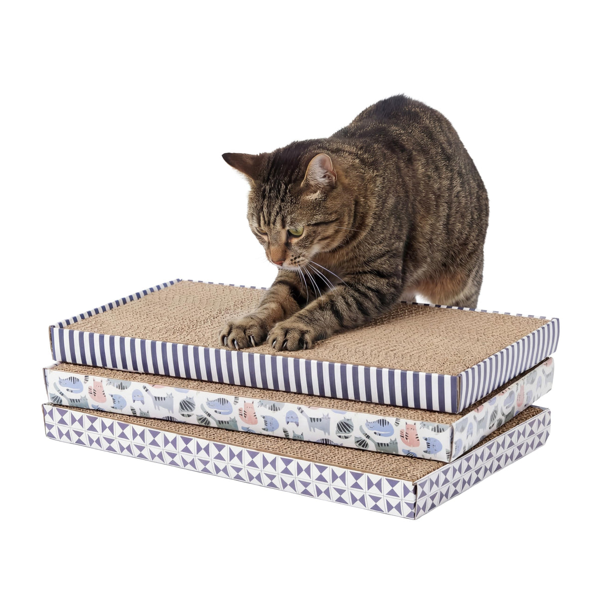 Kitty City Cat Scratch Furniture Protector Tape – 12 Large Clear Double-Sided Sticky Sheets – Cat Scratch Deterrent & Training Tape for Couch, Sofa, Chairs & Walls – Non-Toxic, Residue-Free