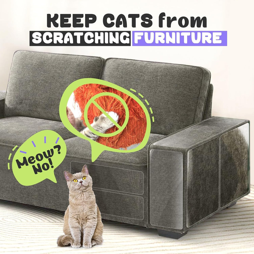 JINVOGREEN 18 Pcs Cat Scratch Furniture Protectors, 17 in
