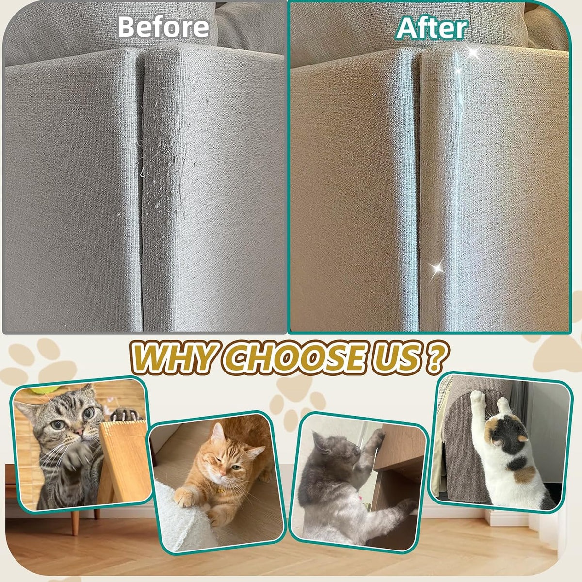 Yoving Anti Cat Scratch Furniture Protector - 11.8" x 78.7"