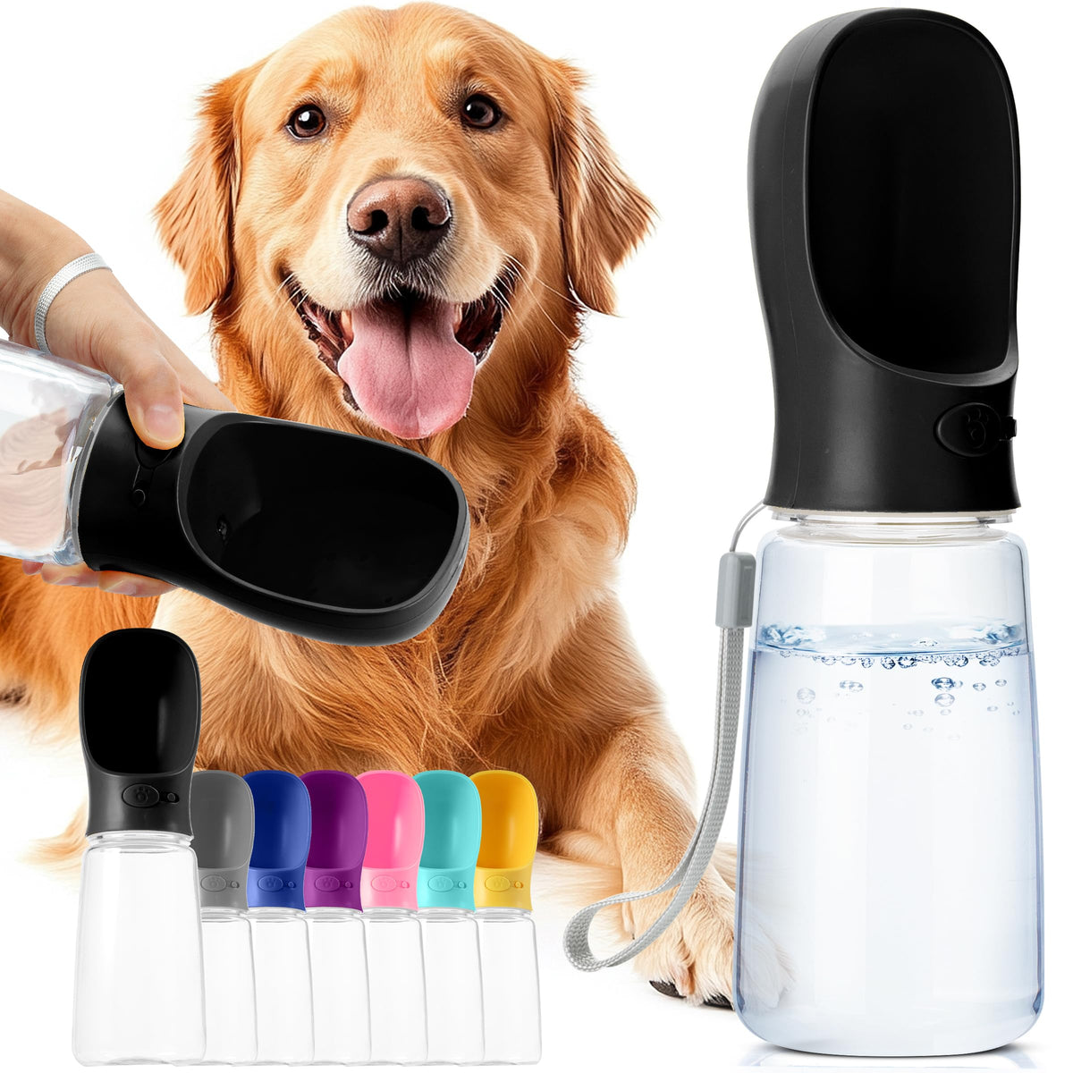Mr. Pen- Portable Dog Water Bottle, 19 oz, Large