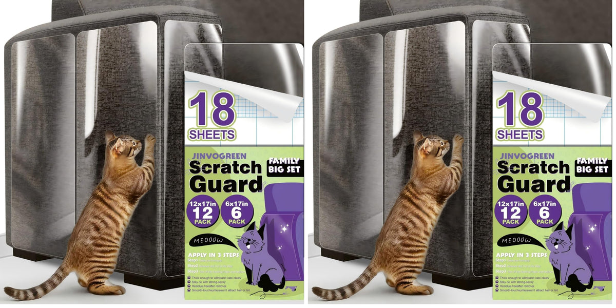 JINVOGREEN 18 Pcs Cat Scratch Furniture Protectors, 17 in