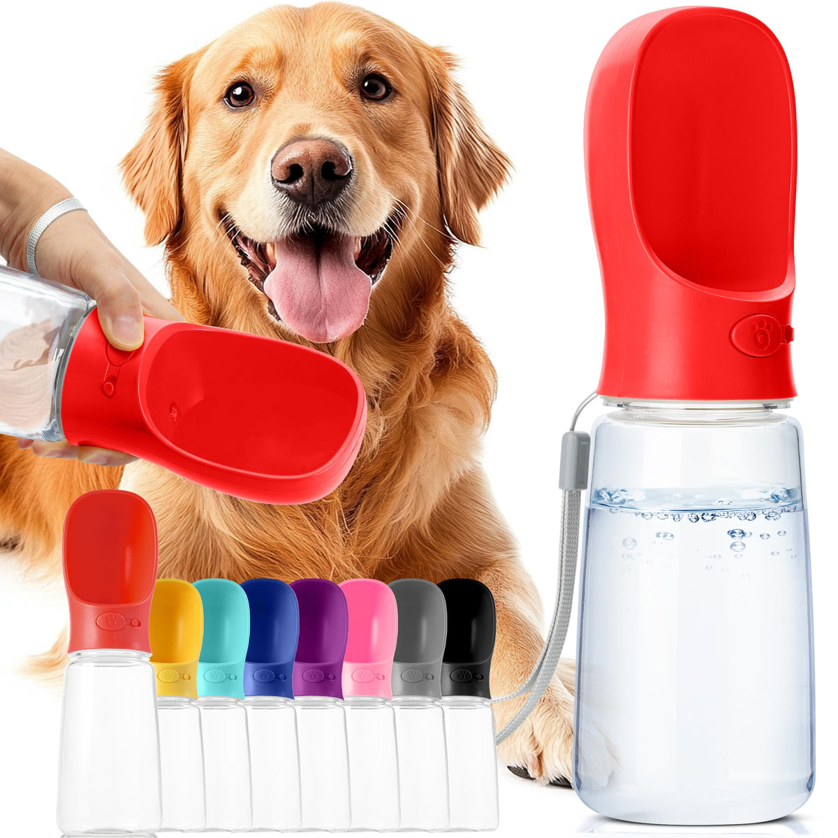 Mr. Pen- Portable Dog Water Bottle, 19 oz, Large