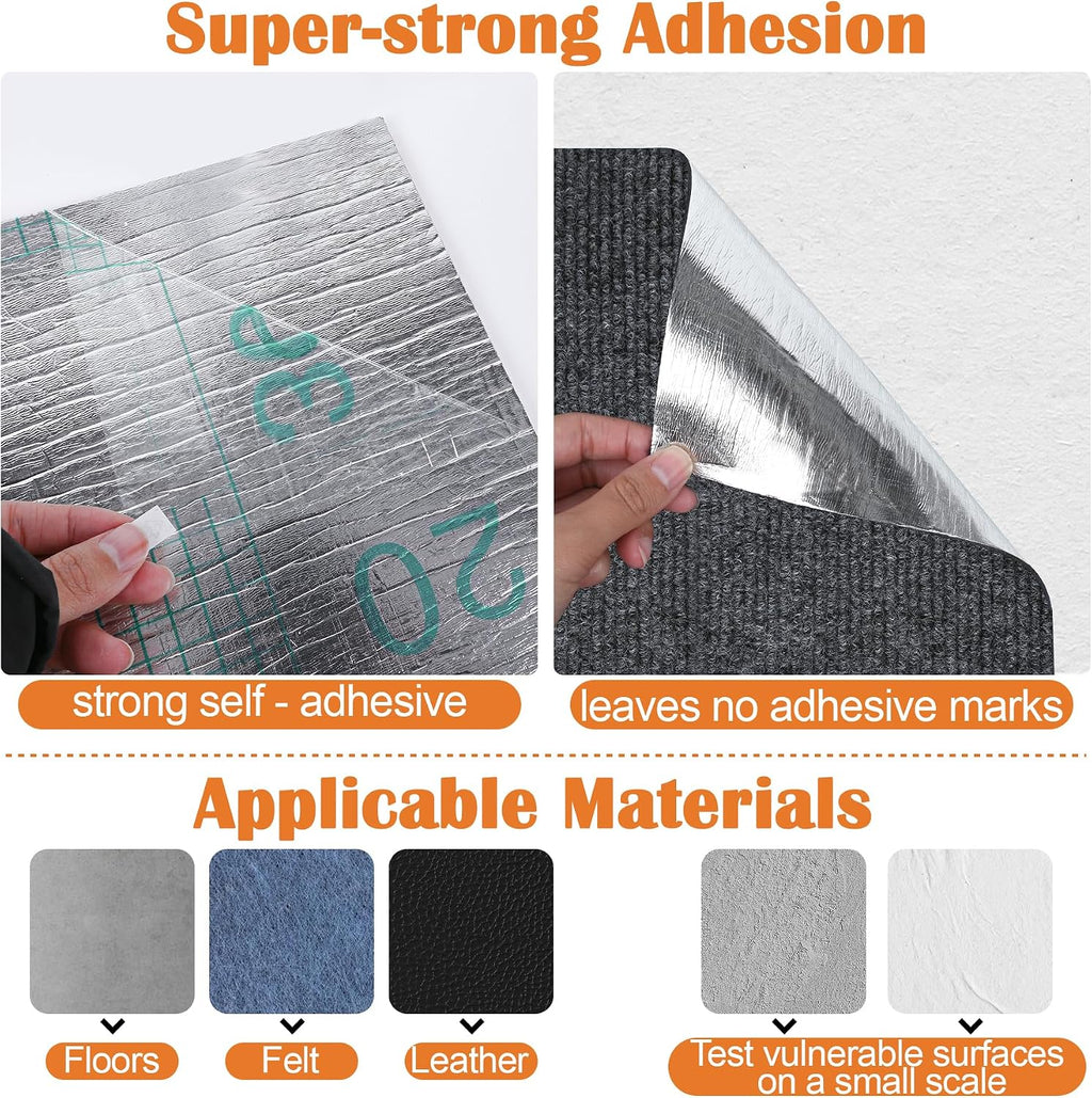 Couch Protector from Cat Claws - 78.7" x 15.8" Trimmable Self-Adhesive Cats Claws Scratch Pads, Cat DIY Climbing Cats Scratch Mat Tree Replacement Indoor (Dark Gray)