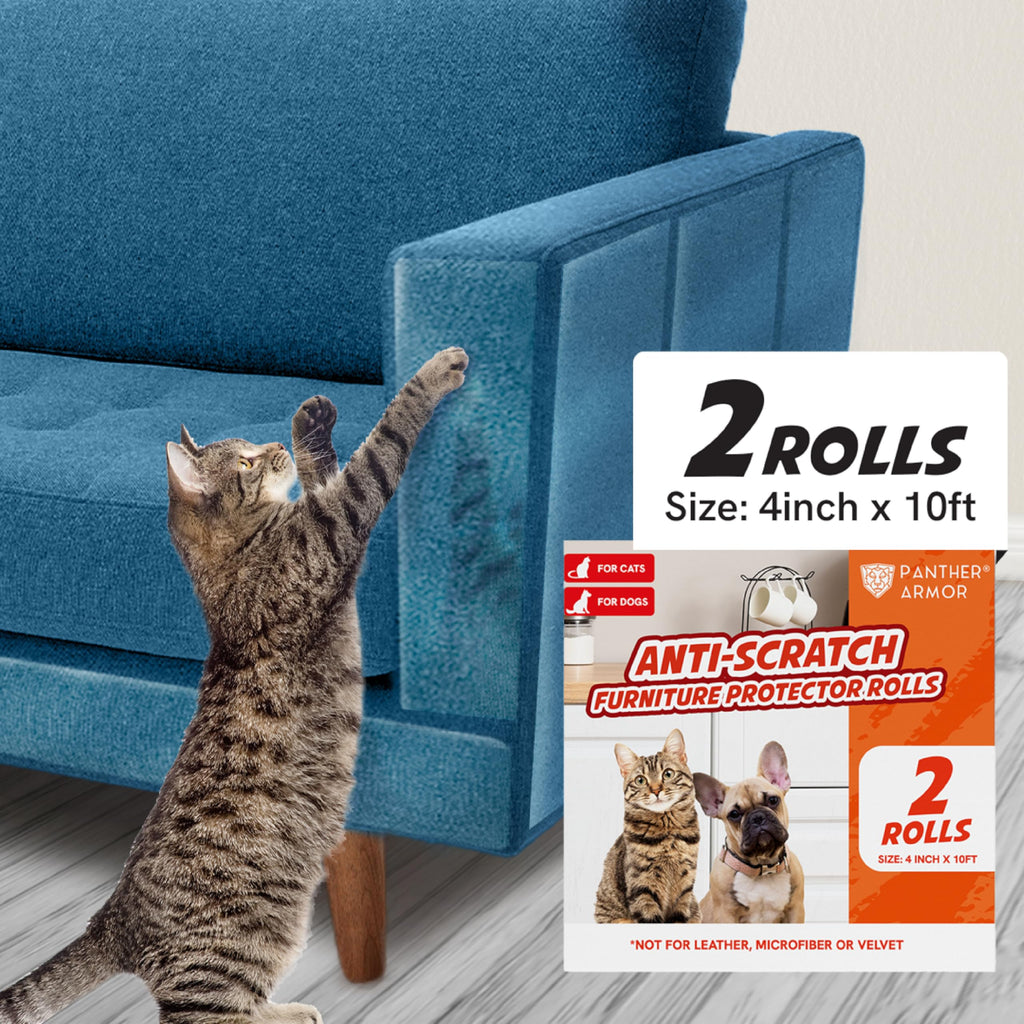 Panther Armor Cat Furniture Protector, 8 Matte Sheets with Twist Pins